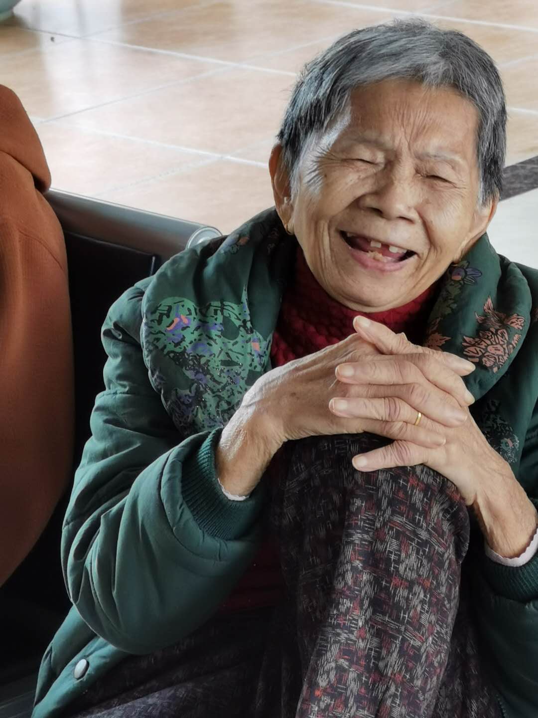 发自内心的笑容